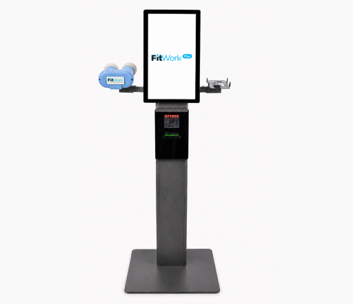 Estación fija FitworkPlus — tótem de autoservicio